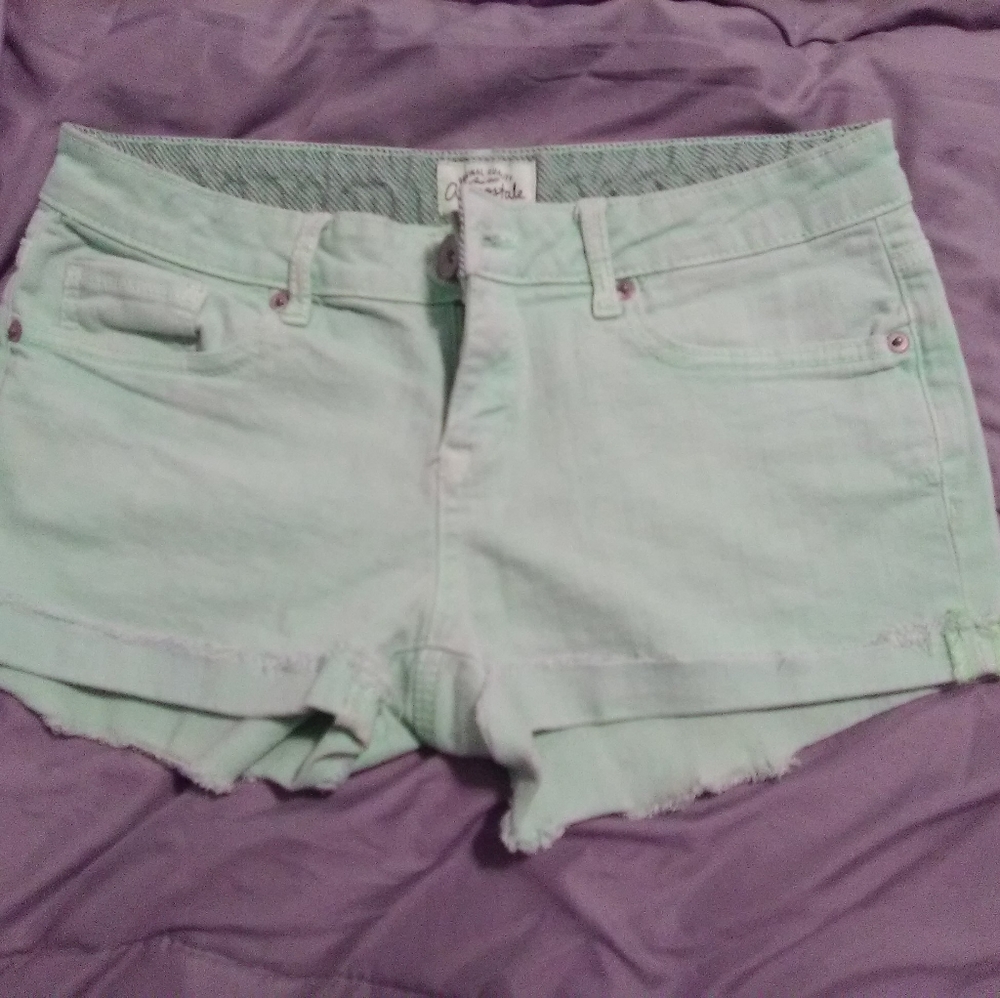 Light green shorts